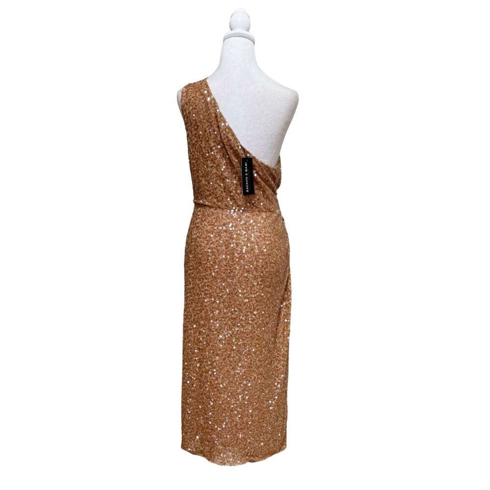 Sachin & Babi Carmen Sequin Midi Dress 12 Gold NWT - Picture 5 of 10